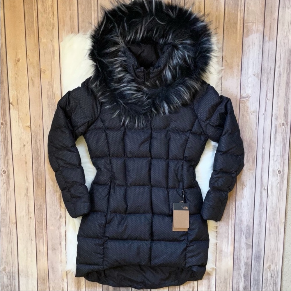 The North Face Fur Hooded Down Parkina In Black - Picture 10 of 10